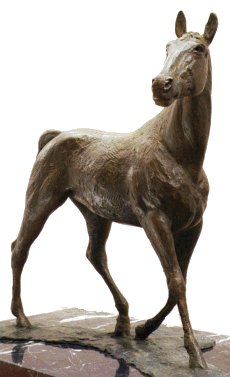 Horse (bronze on marble)