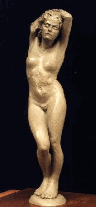 Nu en pied (clay)